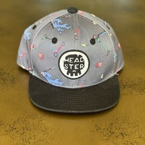 Headster Gray and Black Cap with Colorful scooters . 48 cm. 6m to 2T